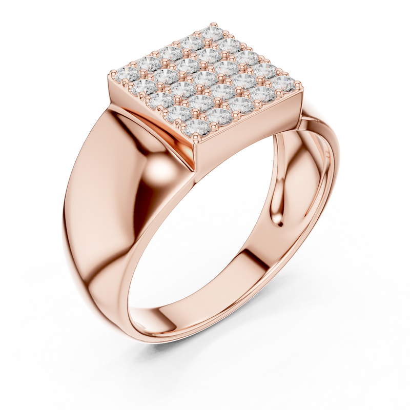 Mens Ring SBMR(18)@7 - Rose Gold - Image