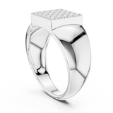 Mens Ring SBMR(18)@7 - White Gold - Image