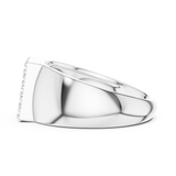 Mens Ring SBMR(18)@7 - White Gold - Image