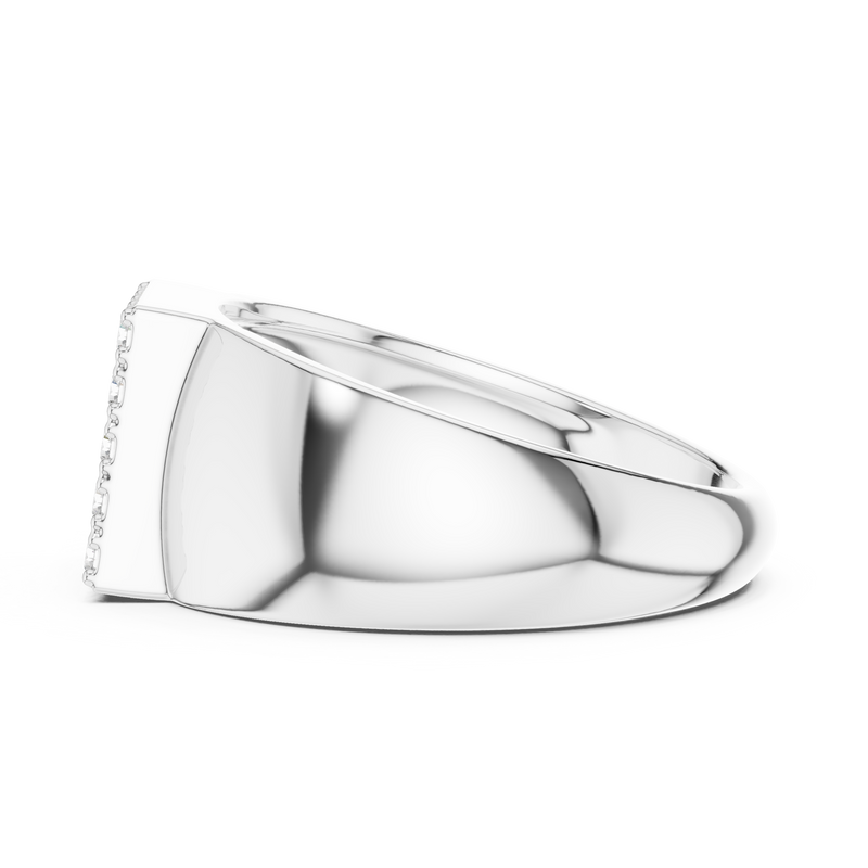 Mens Ring SBMR(18)@7 - White Gold - Image