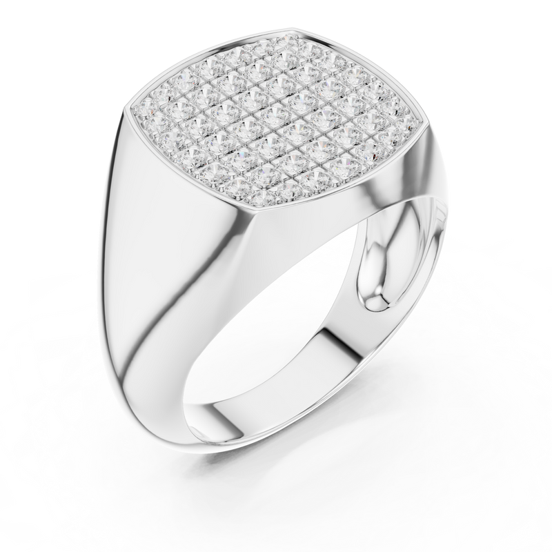Mens Ring SBMR(1) - White Gold - Image