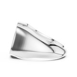 Mens Ring SBMR(1)@7 - White Gold - Image