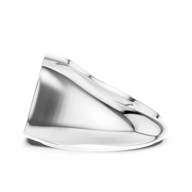 Mens Ring SBMR(1)@7 - White Gold - Image