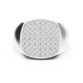 Mens Ring SBMR(1) - White Gold - Image