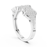 Mens Ring SBMR(20)@7 - White Gold - Image