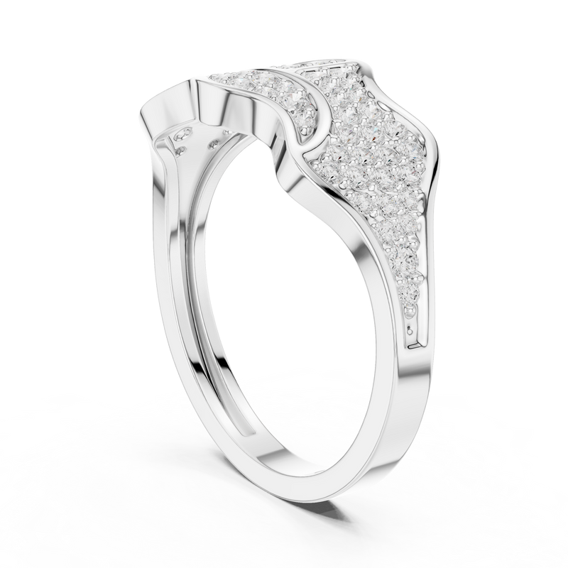 Mens Ring SBMR(20)@7 - White Gold - Image