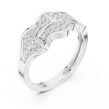 Mens Ring SBMR(20)@7 - White Gold - Image
