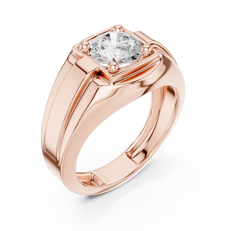 Mens Ring SBMR(21)@7 - Rose Gold - Image