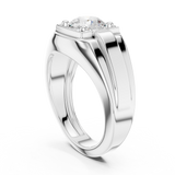 Mens Ring SBMR(21) - White Gold - Image
