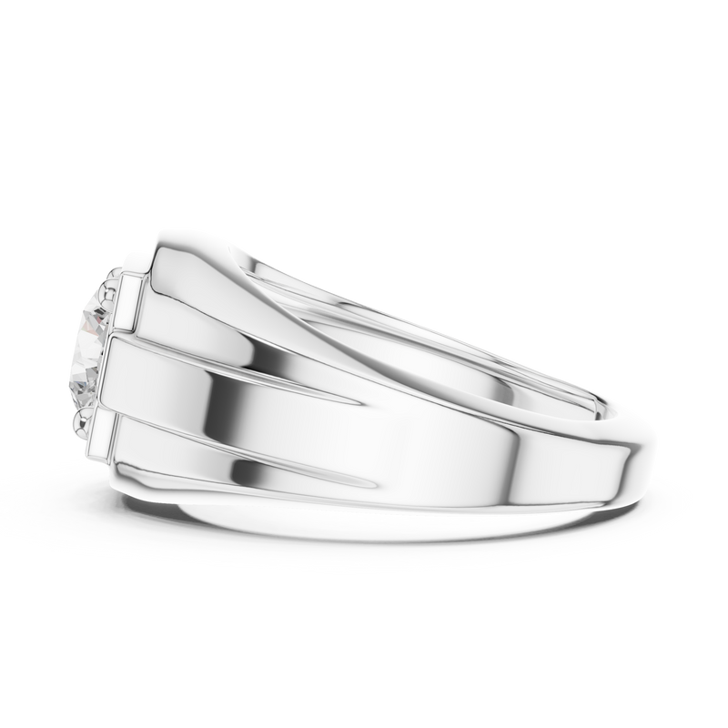 Mens Ring SBMR(21) - White Gold - Image