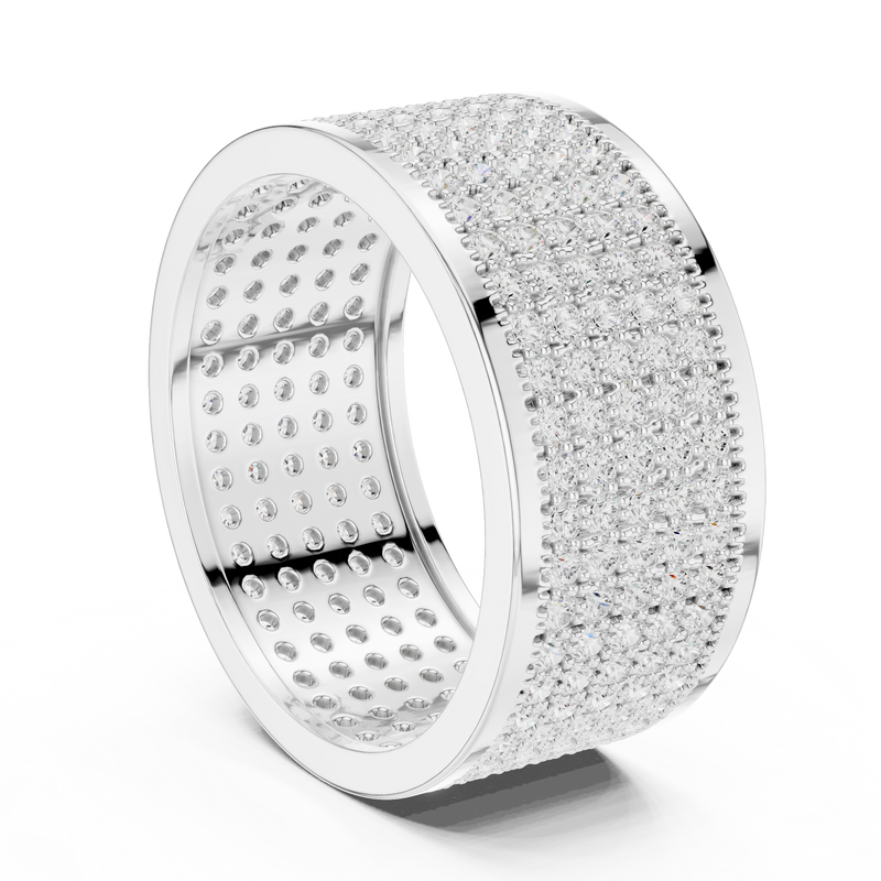 Mens Ring SBMR(22)@7 - White Gold - Image