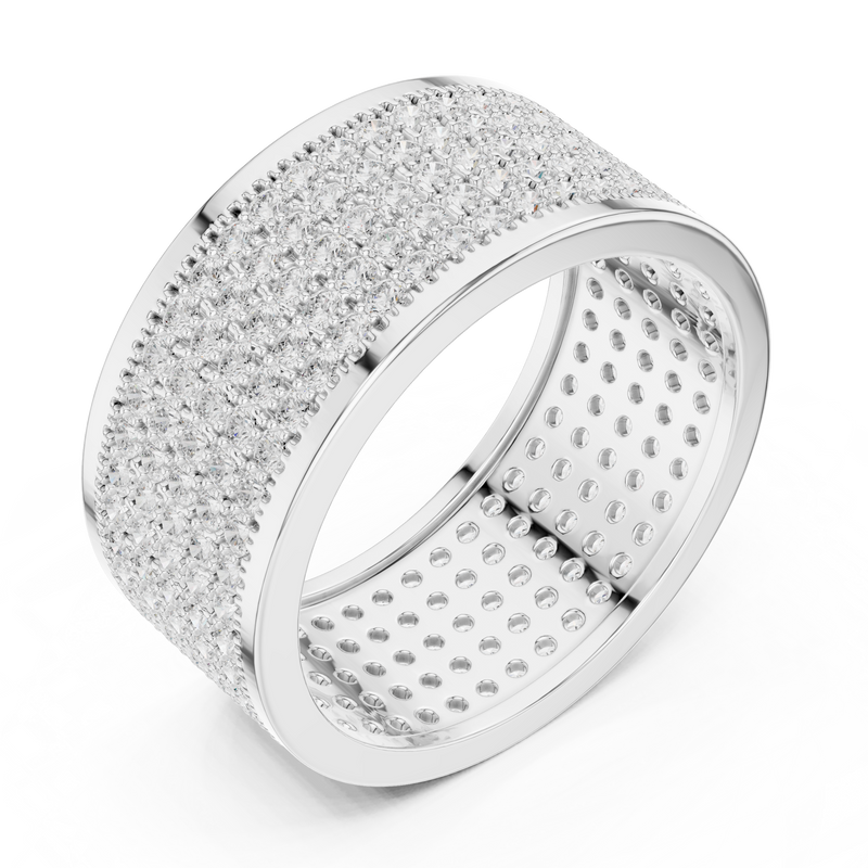 Mens Ring SBMR(22)@7 - White Gold - Image