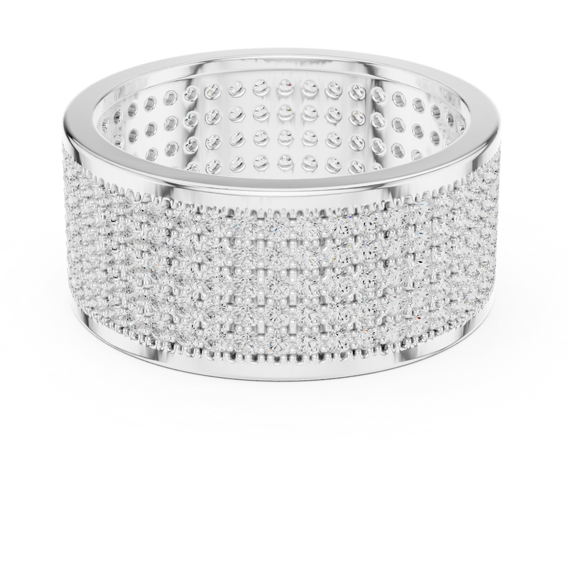 Mens Ring SBMR(22)@7 - White Gold - Image