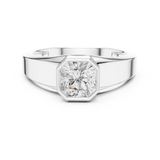 Mens Ring SBMR(23)@7 - White Gold - Image