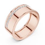 Mens Ring SBMR(25)@7 - Rose Gold - Image