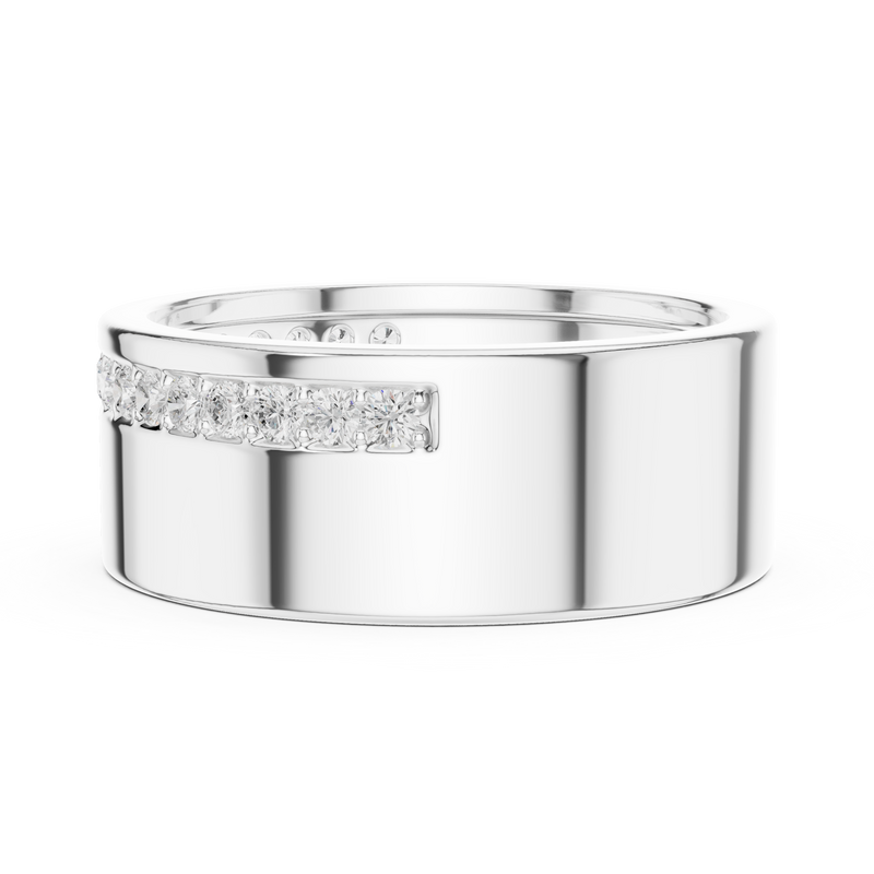 Mens Ring SBMR(25)@7 - White Gold - Image
