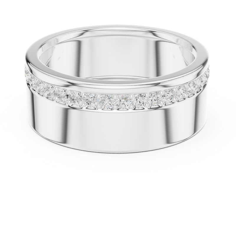 Mens Ring SBMR(25) - White Gold - Image
