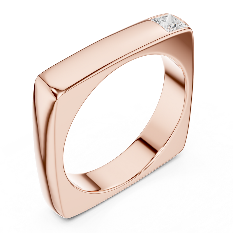 Mens Ring SBMR(26)@7 - Rose Gold - Image