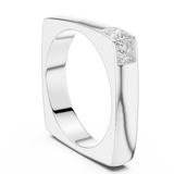 Mens Ring SBMR(26)@7 - White Gold - Image