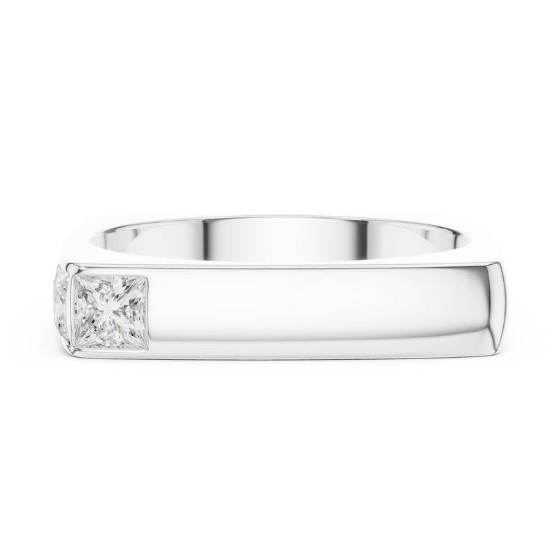 Mens Ring SBMR(26)@7 - White Gold - Image
