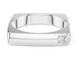 Mens Ring SBMR(26)@7 - White Gold - Image