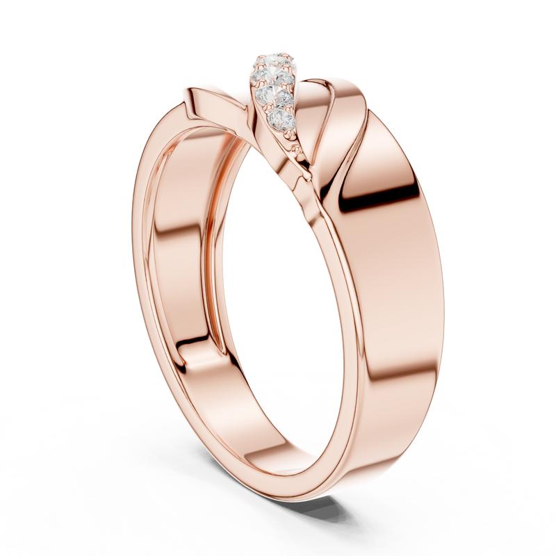 Mens Ring SBMR(27)@7 - Rose Gold - Image