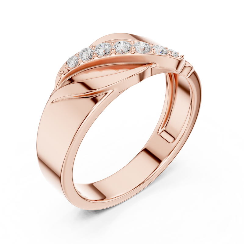 Mens Ring SBMR(27)@7 - Rose Gold - Image