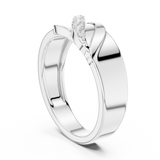 Mens Ring SBMR(27)@7 - White Gold - Image
