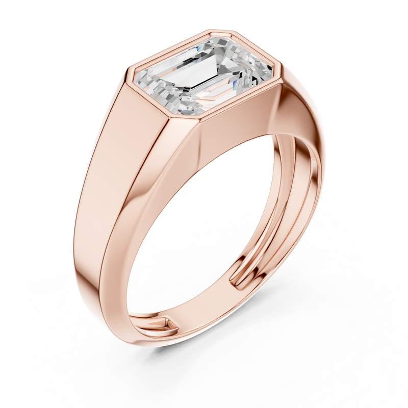 Mens Ring SBMR(28)@7 - Rose Gold - Image