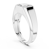 Mens Ring SBMR(28)@7 - White Gold - Image