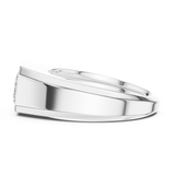 Mens Ring SBMR(28)@7 - White Gold - Image