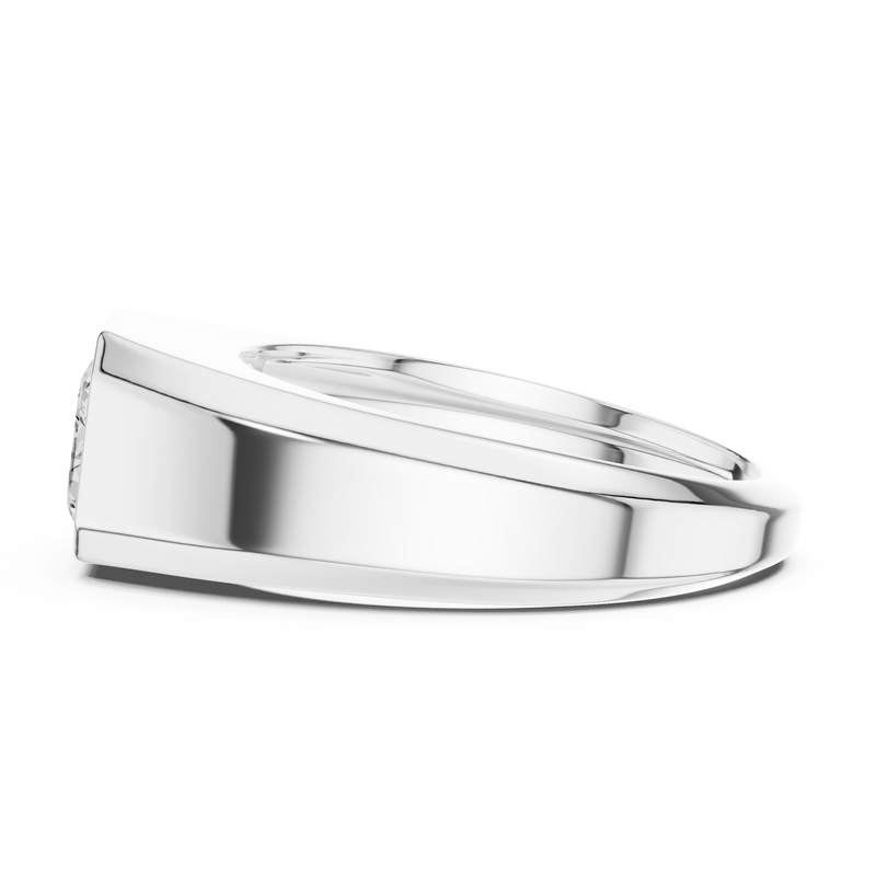 Mens Ring SBMR(28)@7 - White Gold - Image