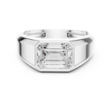 Mens Ring SBMR(28)@7 - White Gold - Image
