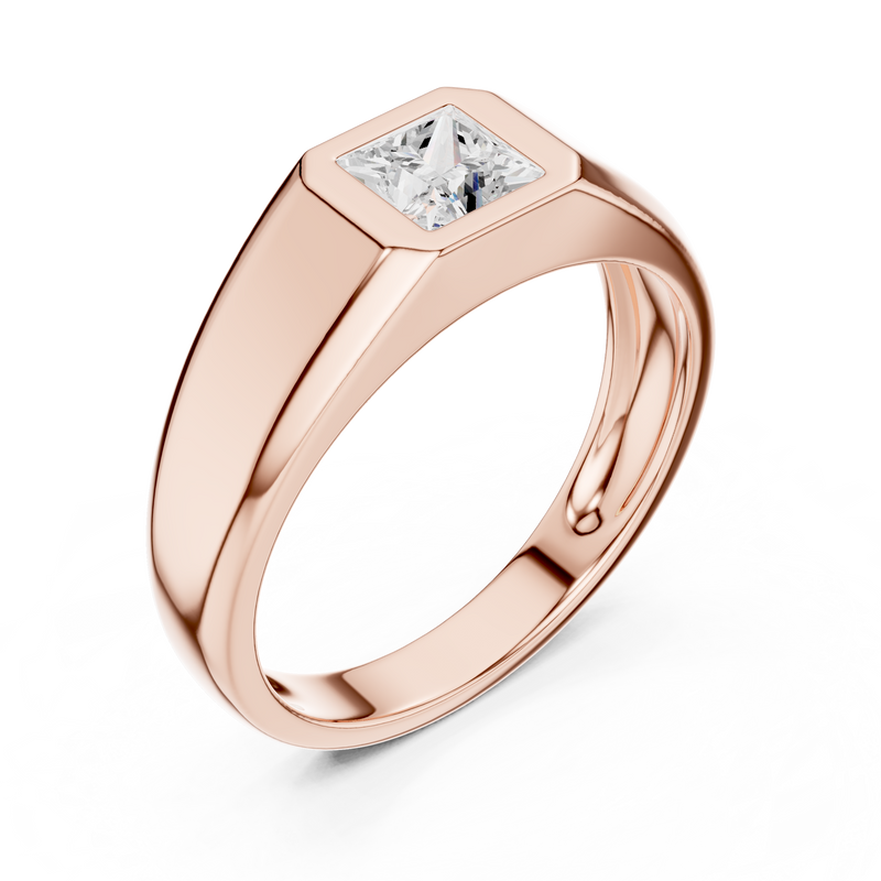 Mens Ring SBMR(29)@7 - Rose Gold - Image