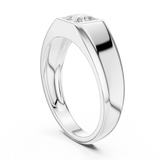 Mens Ring SBMR(29)@7 - White Gold - Image