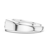 Mens Ring SBMR(29)@7 - White Gold - Image