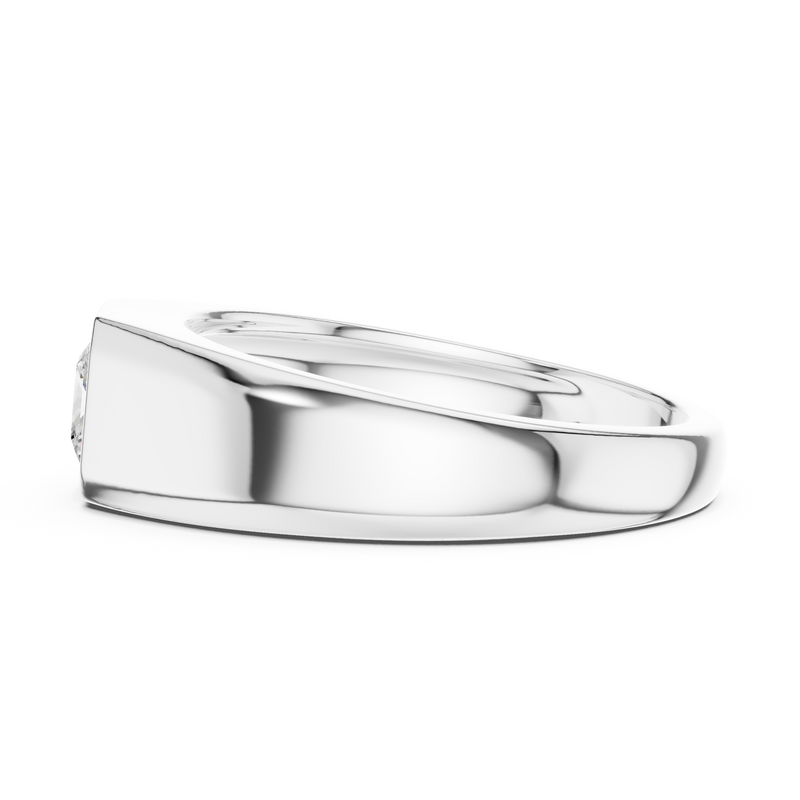 Mens Ring SBMR(29)@7 - White Gold - Image