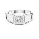 Mens Ring SBMR(29)@7 - White Gold - Image
