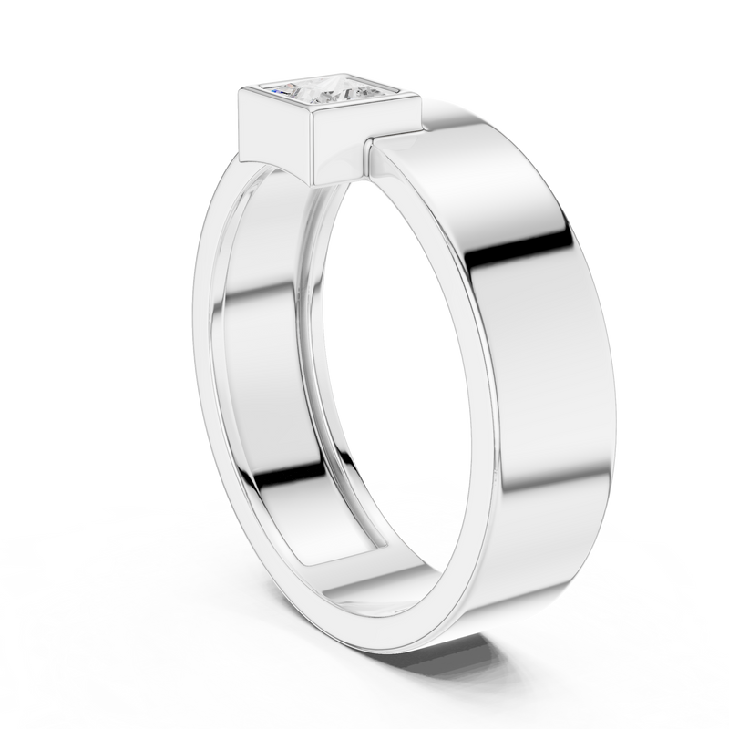 Mens Ring SBMR(2) - White Gold - Image