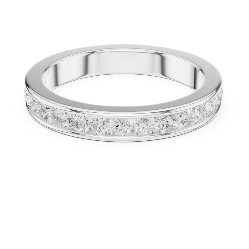 Mens Ring SBMR(30)@7 - White Gold - Image