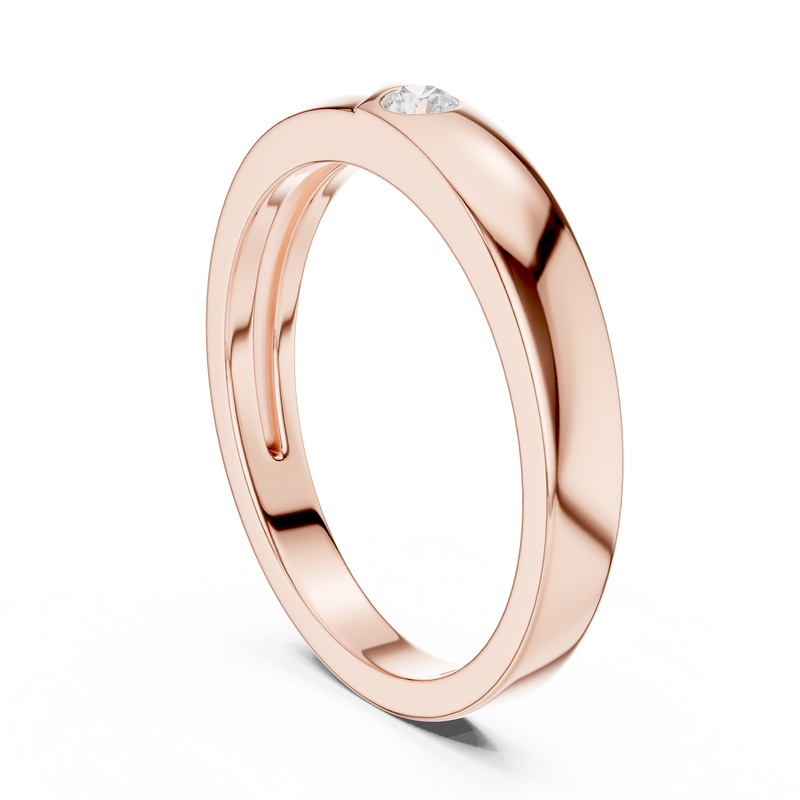 Mens Ring SBMR(32)@7 - Rose Gold - Image