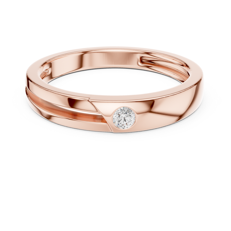Mens Ring SBMR(32)@7 - Rose Gold - Image