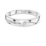 Mens Ring SBMR(32)@7 - White Gold - Image