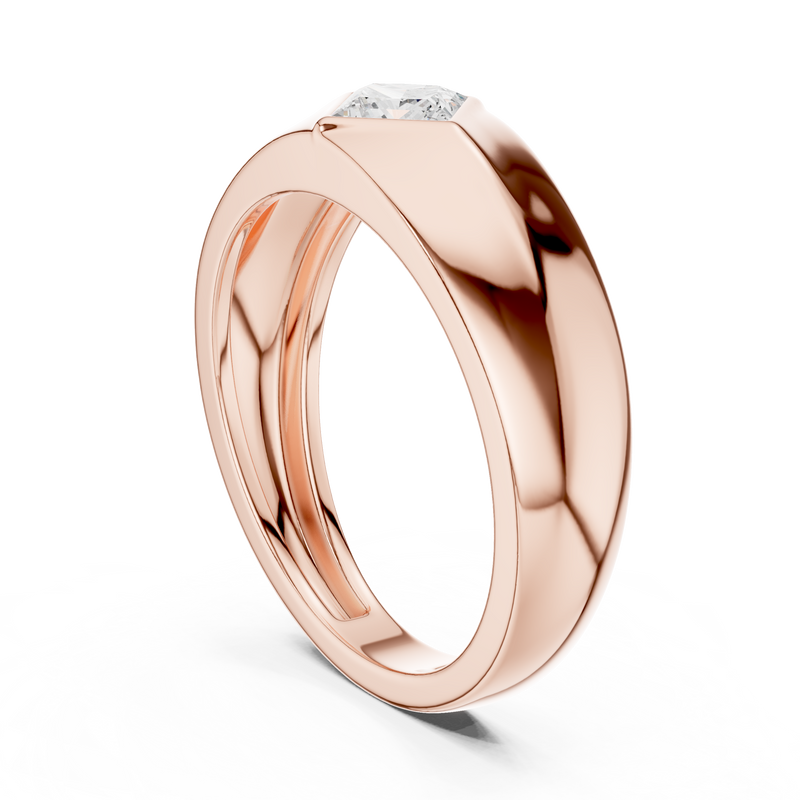 Mens Ring SBMR(33)@7 - Rose Gold - Image