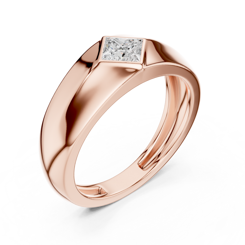 Mens Ring SBMR(33)@7 - Rose Gold - Image
