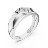 Mens Ring SBMR(33)@7 - White Gold - Image