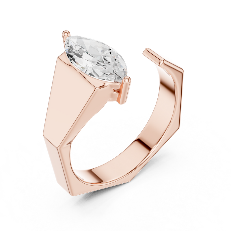 Mens Ring SBMR(34)@7 - Rose Gold - Image