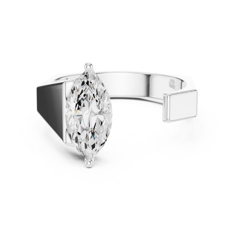 Mens Ring SBMR(34)@7 - White Gold - Image