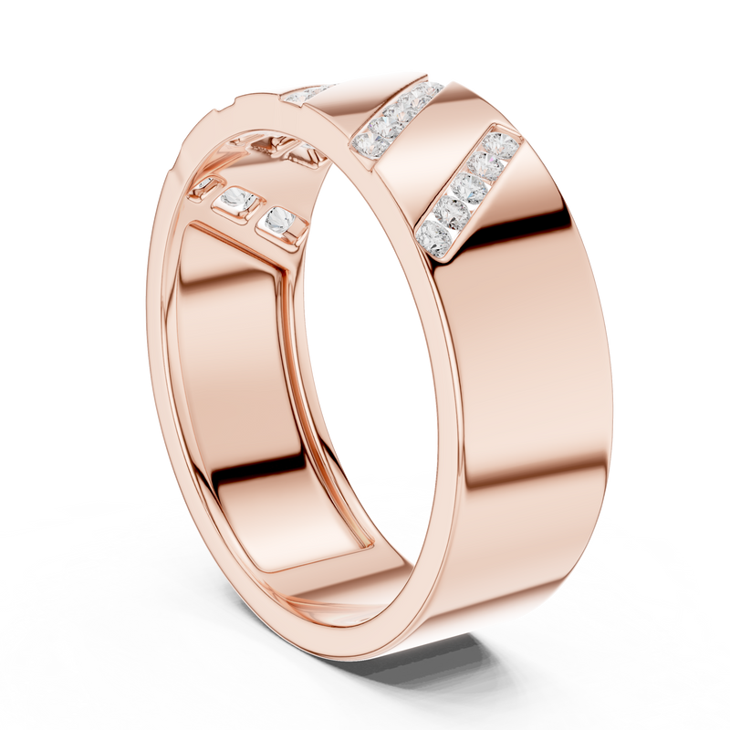 Mens Ring SBMR(35) - Rose Gold - Image