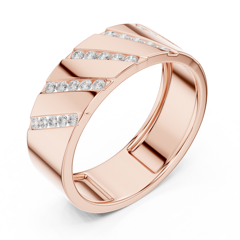 Mens Ring SBMR(35) - Rose Gold - Image